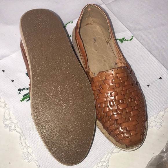 NWT Mexican Leather Brown Huaraches/Sandals - Picture 6 of 7